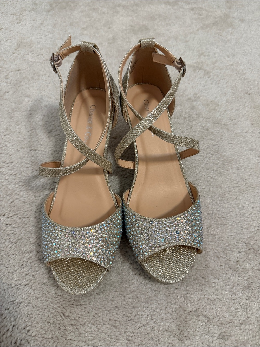 NWOT women’s rhinestone heels
